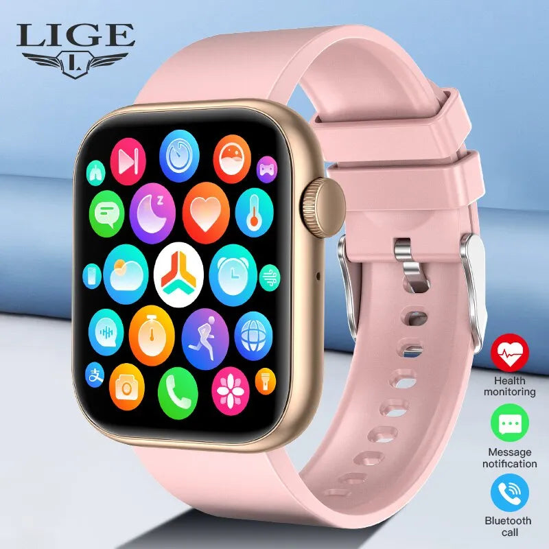 O LIGE-FULL TOUCH SCREEN SMART WATCH: Elegância e Tecnologia a combinação perfeita!